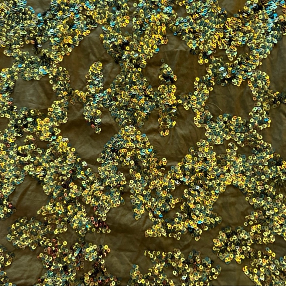 J. Crew Olive Green Sequin Dress - Picture 6 of 9